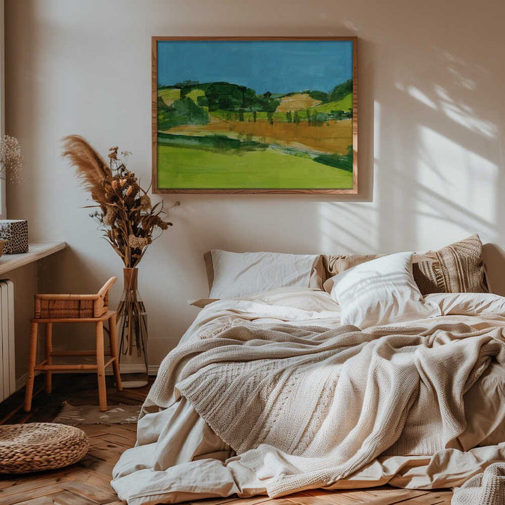 Country Landscape 1 - Stretched Canvas, Poster or Fine Art Print - I Heart Wall Art - Poster Print, Canvas Print or Framed Art Print