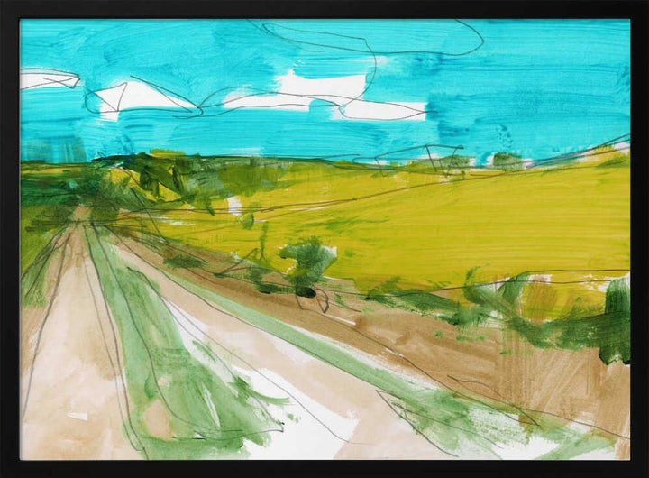 Country Landscape 2 - Stretched Canvas, Poster or Fine Art Print - I Heart Wall Art - Poster Print, Canvas Print or Framed Art Print