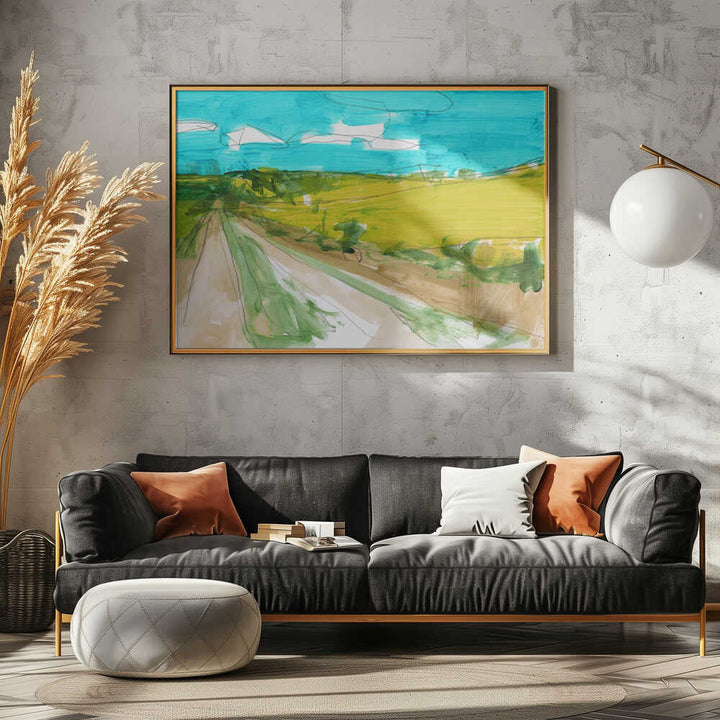 Country Landscape 2 - Stretched Canvas, Poster or Fine Art Print - I Heart Wall Art - Poster Print, Canvas Print or Framed Art Print