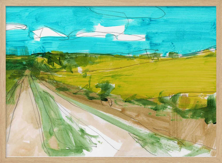 Country Landscape 2 - Stretched Canvas, Poster or Fine Art Print - I Heart Wall Art - Poster Print, Canvas Print or Framed Art Print