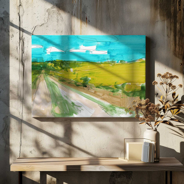 Country Landscape 2 - Stretched Canvas, Poster or Fine Art Print - I Heart Wall Art - Poster Print, Canvas Print or Framed Art Print