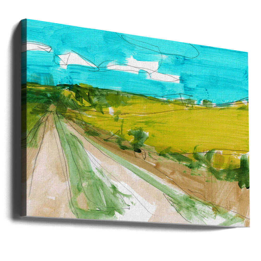 Country Landscape 2 - Stretched Canvas, Poster or Fine Art Print - I Heart Wall Art - Poster Print, Canvas Print or Framed Art Print