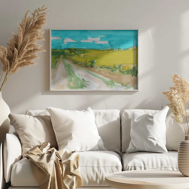 Country Landscape 2 - Stretched Canvas, Poster or Fine Art Print - I Heart Wall Art - Poster Print, Canvas Print or Framed Art Print