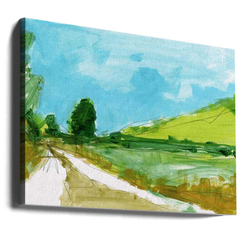 Country Landscape 3 - Stretched Canvas, Poster or Fine Art Print - I Heart Wall Art - Poster Print, Canvas Print or Framed Art Print