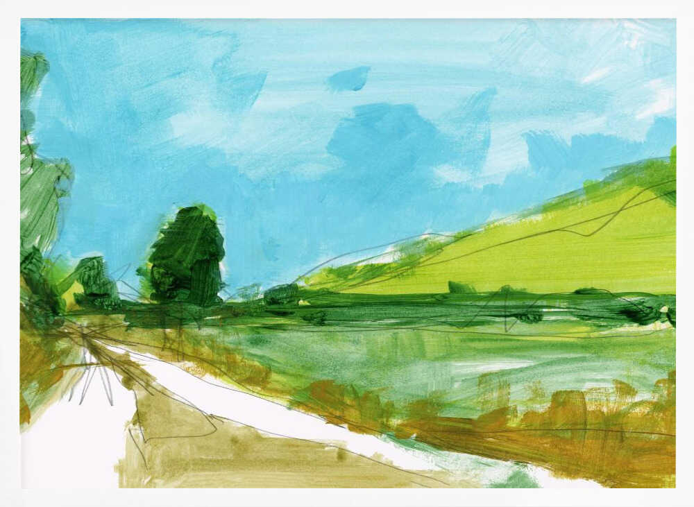 Country Landscape 3 - Stretched Canvas, Poster or Fine Art Print - I Heart Wall Art - Poster Print, Canvas Print or Framed Art Print