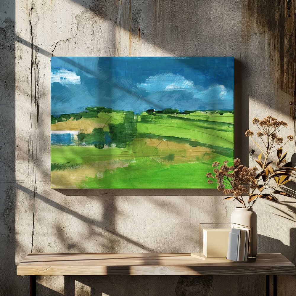 Country Landscape 4 - Stretched Canvas, Poster or Fine Art Print - I Heart Wall Art - Poster Print, Canvas Print or Framed Art Print