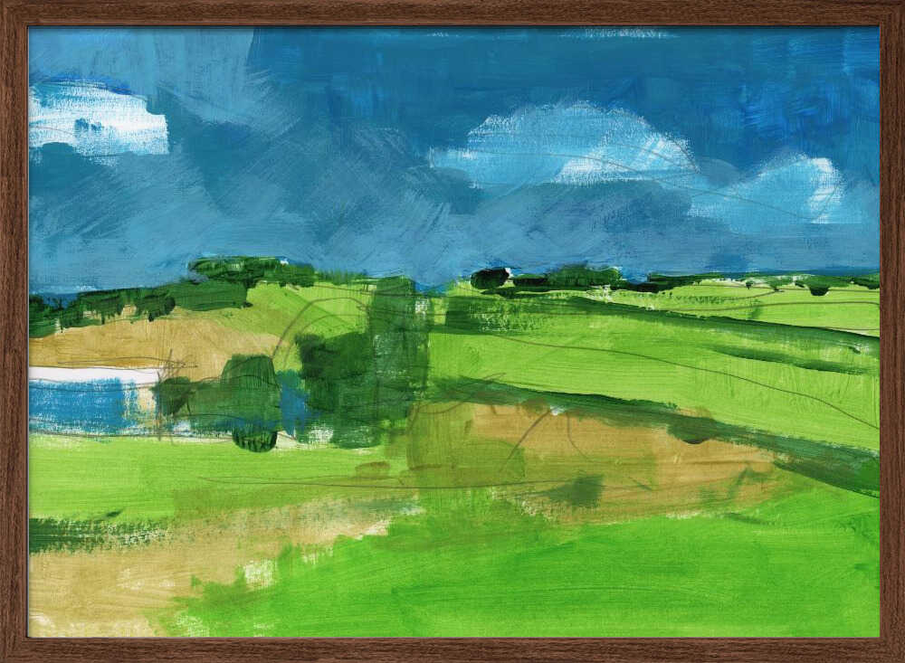 Country Landscape 4 - Stretched Canvas, Poster or Fine Art Print - I Heart Wall Art - Poster Print, Canvas Print or Framed Art Print