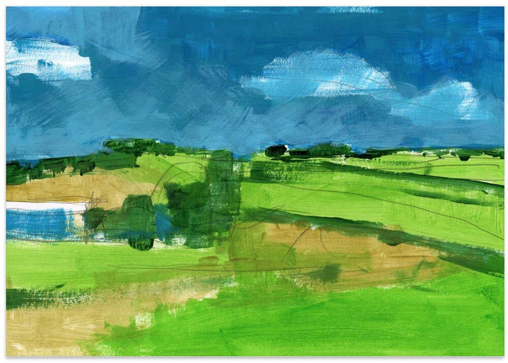 Country Landscape 4 - Stretched Canvas, Poster or Fine Art Print - I Heart Wall Art - Poster Print, Canvas Print or Framed Art Print