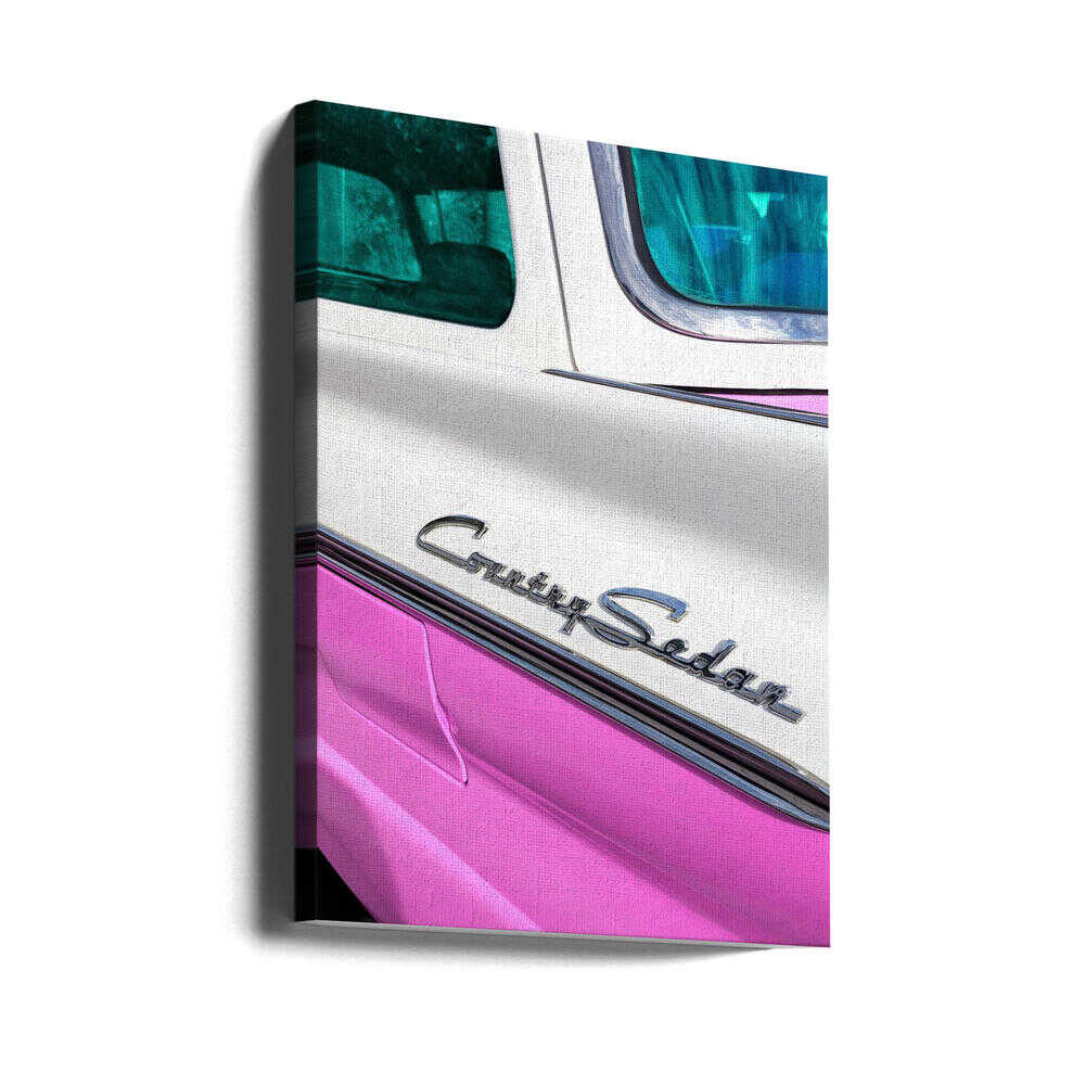 Country Sedan - Stretched Canvas, Poster or Fine Art Print - I Heart Wall Art - Poster Print, Canvas Print or Framed Art Print