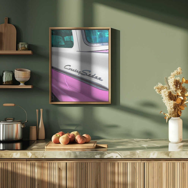 Country Sedan - Stretched Canvas, Poster or Fine Art Print - I Heart Wall Art - Poster Print, Canvas Print or Framed Art Print