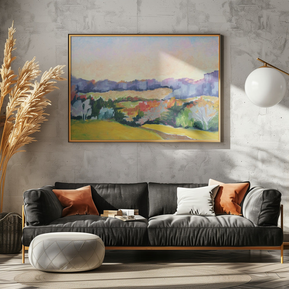 Covered Bridge Road - Stretched Canvas, Poster or Fine Art Print I Heart Wall Art