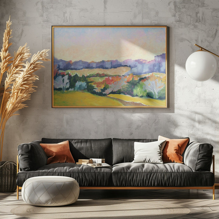 Covered Bridge Road - Stretched Canvas, Poster or Fine Art Print I Heart Wall Art
