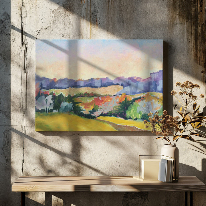 Covered Bridge Road - Stretched Canvas, Poster or Fine Art Print I Heart Wall Art