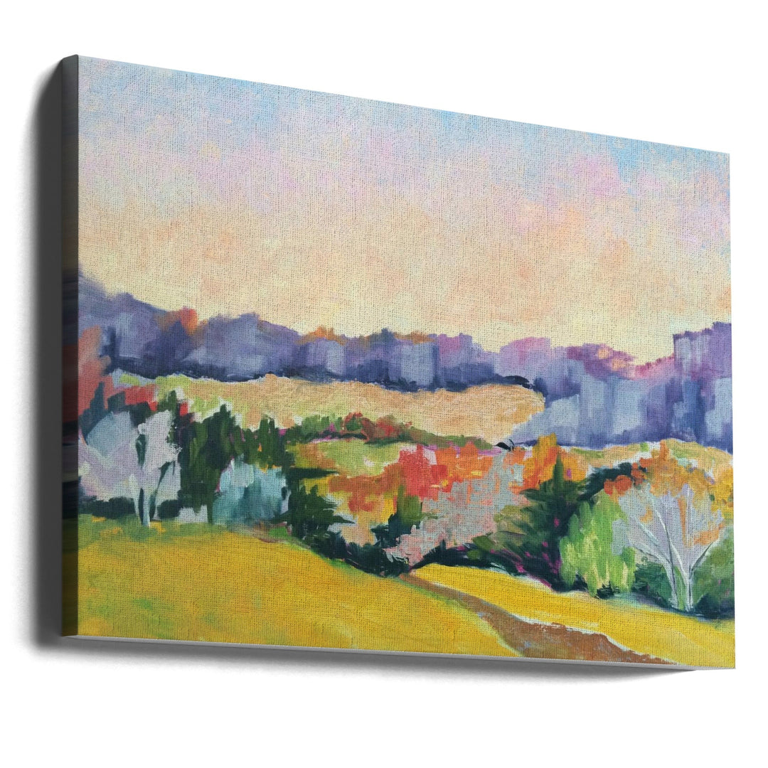 Covered Bridge Road - Stretched Canvas, Poster or Fine Art Print I Heart Wall Art