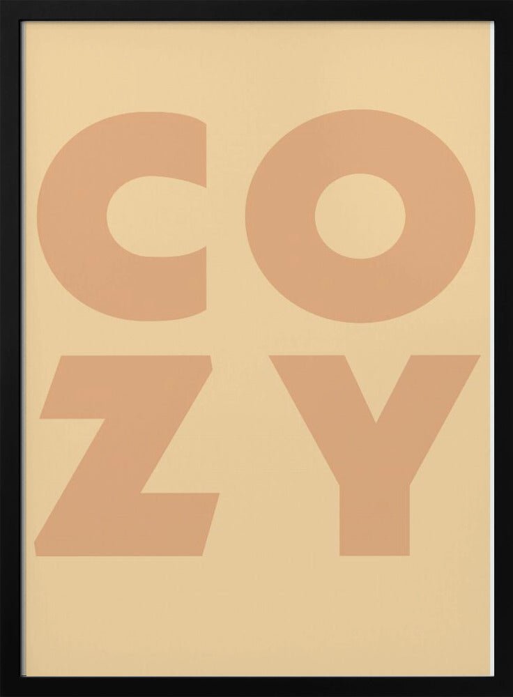Cozy autumn typography - Stretched Canvas, Poster or Fine Art Print - I Heart Wall Art - Poster Print, Canvas Print or Framed Art Print