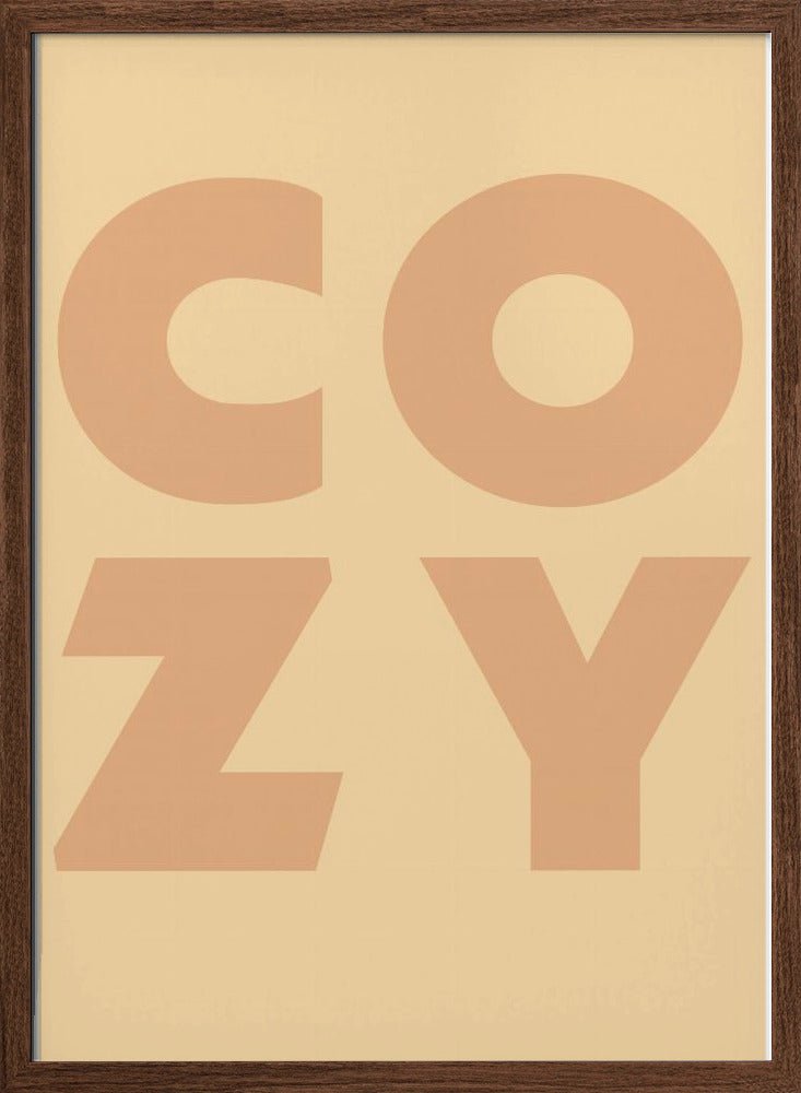 Cozy autumn typography - Stretched Canvas, Poster or Fine Art Print - I Heart Wall Art - Poster Print, Canvas Print or Framed Art Print
