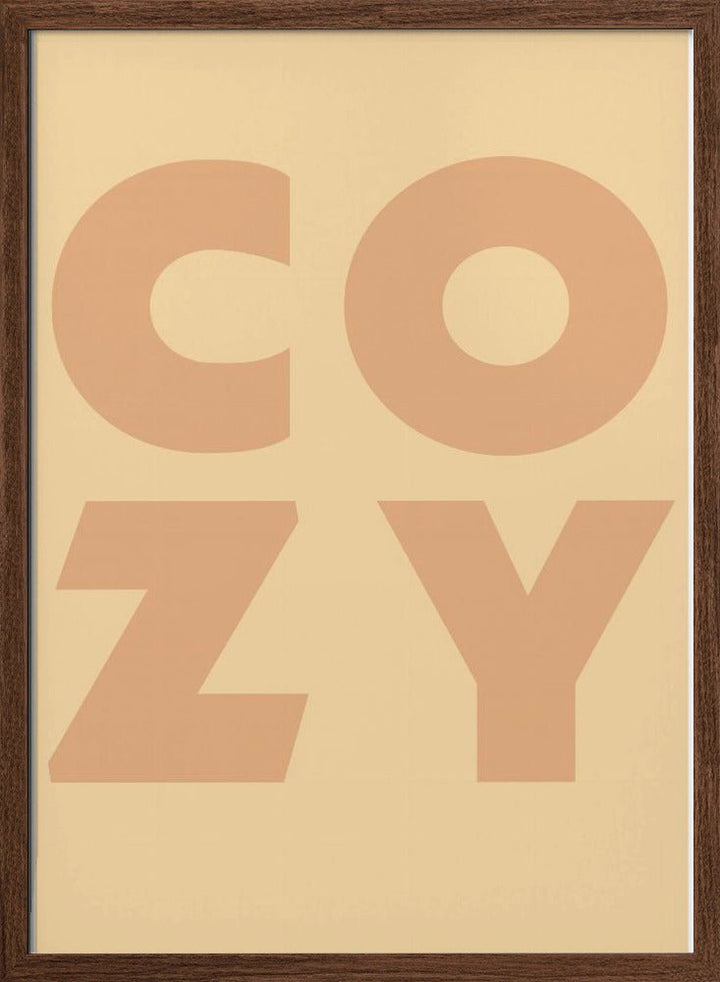 Cozy autumn typography - Stretched Canvas, Poster or Fine Art Print - I Heart Wall Art - Poster Print, Canvas Print or Framed Art Print