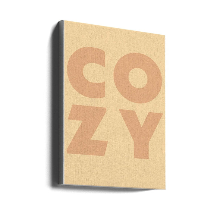 Cozy autumn typography - Stretched Canvas, Poster or Fine Art Print - I Heart Wall Art - Poster Print, Canvas Print or Framed Art Print