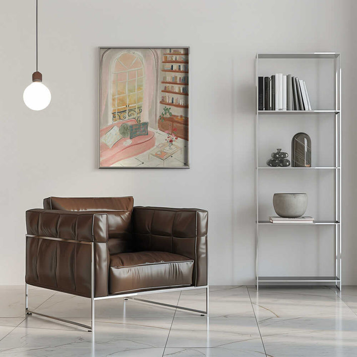 Cozy Reading Nook - Stretched Canvas Poster or Fine Art Print