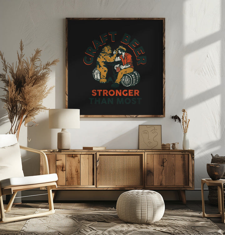 Craft Beer Final Copy.png - Square Stretched Canvas, Poster or Fine Art Print I Heart Wall Art