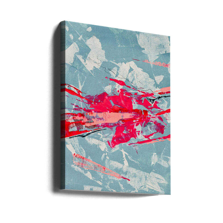 Crimson Chaos Burst - Stretched Canvas, Poster or Fine Art Print - I Heart Wall Art - Poster Print, Canvas Print or Framed Art Print