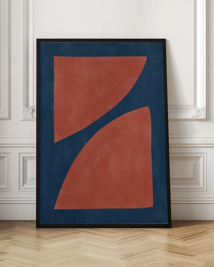 Crimson Curve Dance - Stretched Canvas, Poster or Fine Art Print - I Heart Wall Art - Poster Print, Canvas Print or Framed Art Print