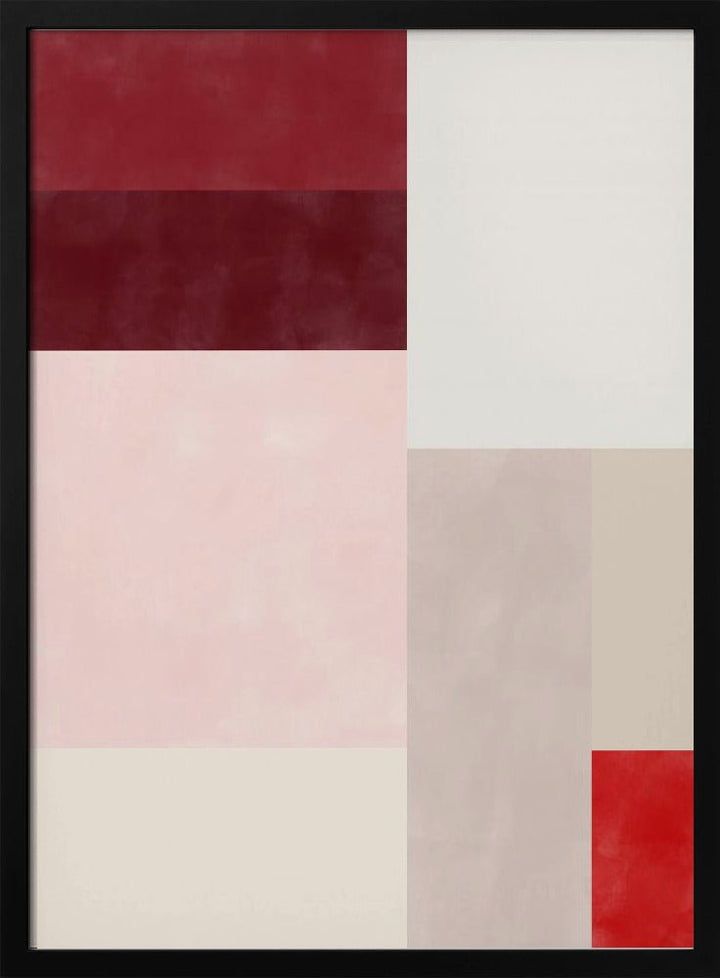 Crimson Hues Harmony - Stretched Canvas, Poster or Fine Art Print - I Heart Wall Art - Poster Print, Canvas Print or Framed Art Print
