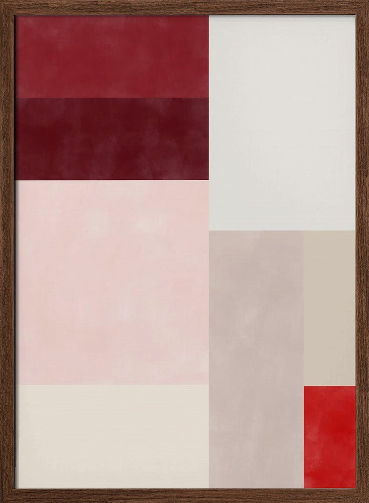 Crimson Hues Harmony - Stretched Canvas, Poster or Fine Art Print - I Heart Wall Art - Poster Print, Canvas Print or Framed Art Print