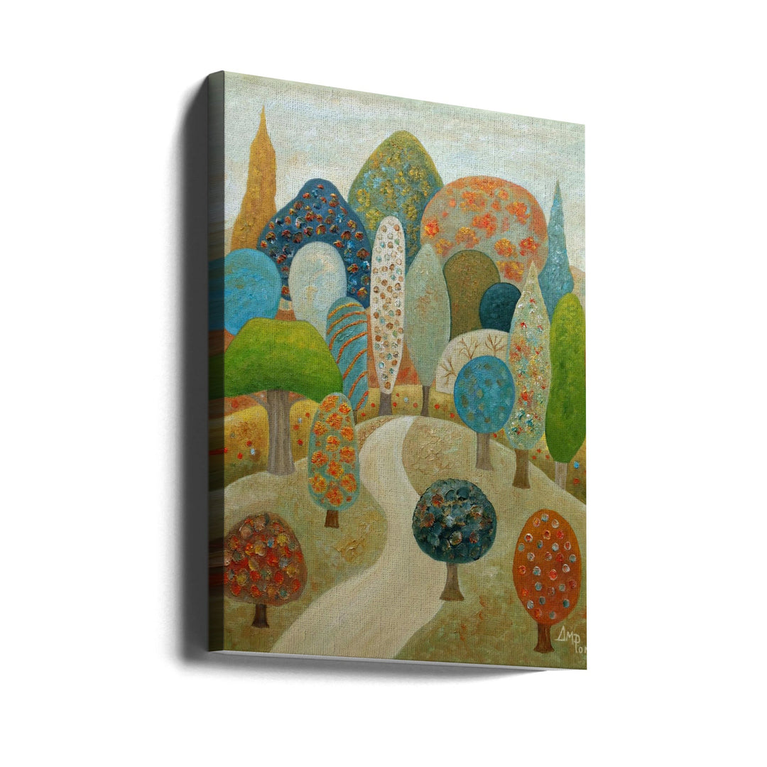 Crowd of Single Trees - Stretched Canvas, Poster or Fine Art Print I Heart Wall Art