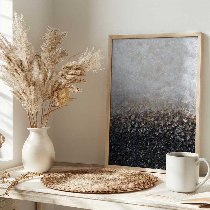 Crushed Stone Gradient - Stretched Canvas, Poster or Fine Art Print - I Heart Wall Art - Poster Print, Canvas Print or Framed Art Print