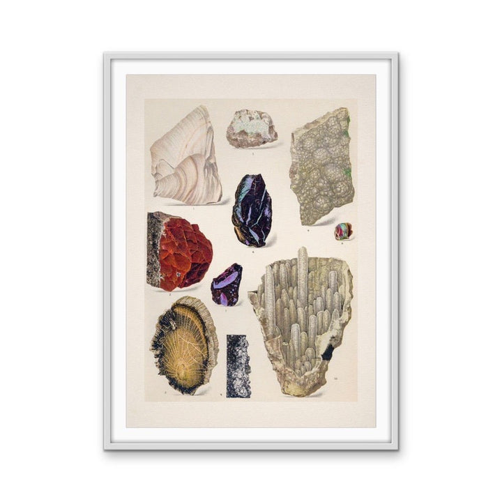 Crystal Identification Chart 13 - Stretched Canvas or Wall Art Print - I Heart Wall Art - Poster Print, Canvas Print or Framed Art Print