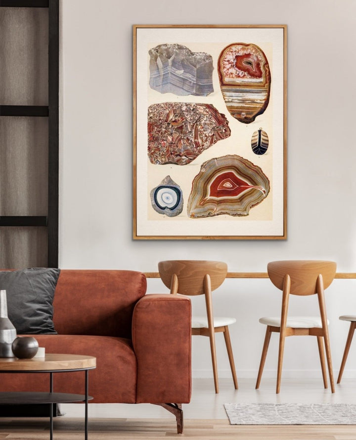 Crystal Identification Chart 14 - Stretched Canvas or Wall Art Print - I Heart Wall Art - Poster Print, Canvas Print or Framed Art Print