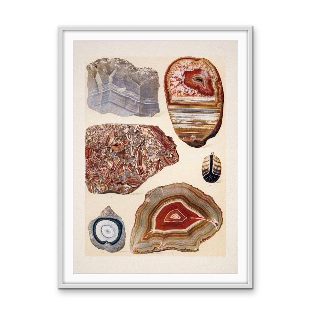 Crystal Identification Chart 14 - Stretched Canvas or Wall Art Print - I Heart Wall Art - Poster Print, Canvas Print or Framed Art Print