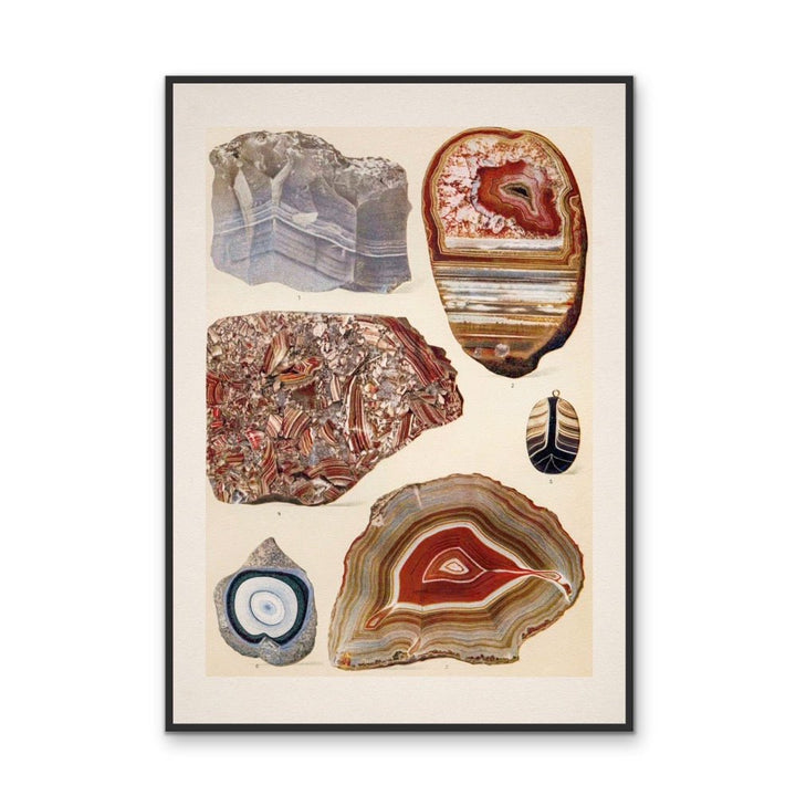 Crystal Identification Chart 14 - Stretched Canvas or Wall Art Print - I Heart Wall Art - Poster Print, Canvas Print or Framed Art Print