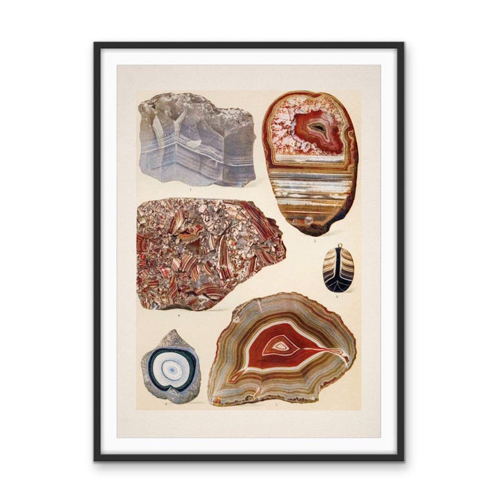 Crystal Identification Chart 14 - Stretched Canvas or Wall Art Print - I Heart Wall Art - Poster Print, Canvas Print or Framed Art Print