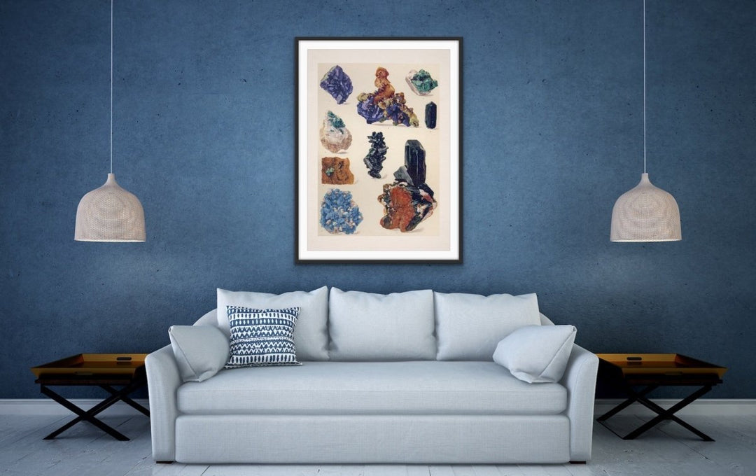 Crystal Identification Chart 23 - Stretched Canvas or Wall Art Print - I Heart Wall Art - Poster Print, Canvas Print or Framed Art Print