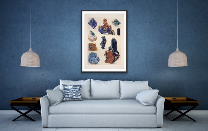 Crystal Identification Chart 23 - Stretched Canvas or Wall Art Print - I Heart Wall Art - Poster Print, Canvas Print or Framed Art Print