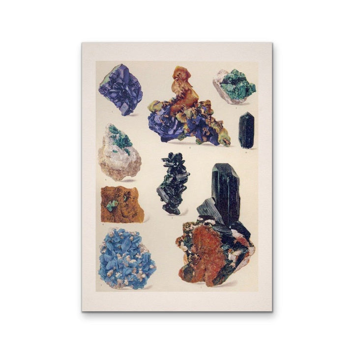 Crystal Identification Chart 23 - Stretched Canvas or Wall Art Print - I Heart Wall Art - Poster Print, Canvas Print or Framed Art Print