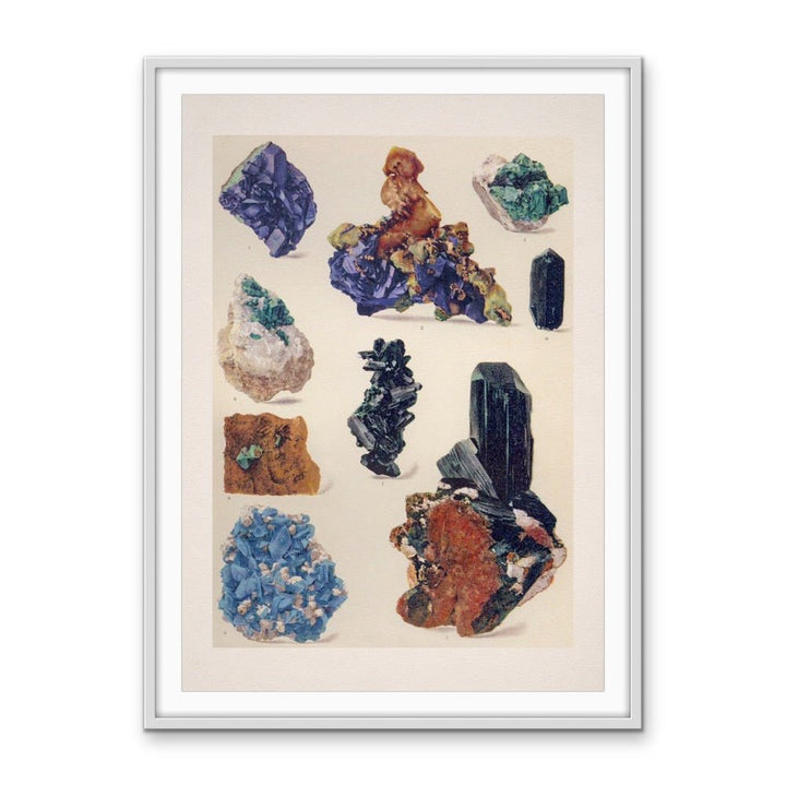Crystal Identification Chart 23 - Stretched Canvas or Wall Art Print - I Heart Wall Art - Poster Print, Canvas Print or Framed Art Print