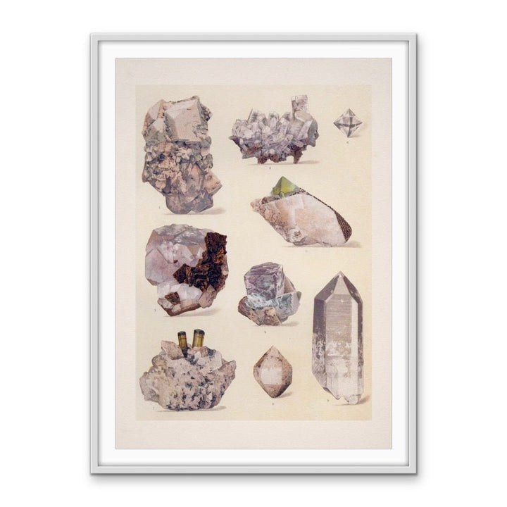 Crystal Identification Chart 25 - Stretched Canvas or Wall Art Print - I Heart Wall Art - Poster Print, Canvas Print or Framed Art Print