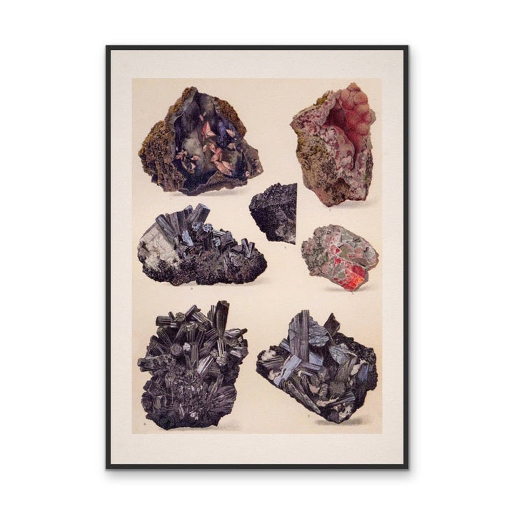 Crystal Identification Chart 26 - Stretched Canvas or Wall Art Print - I Heart Wall Art - Poster Print, Canvas Print or Framed Art Print