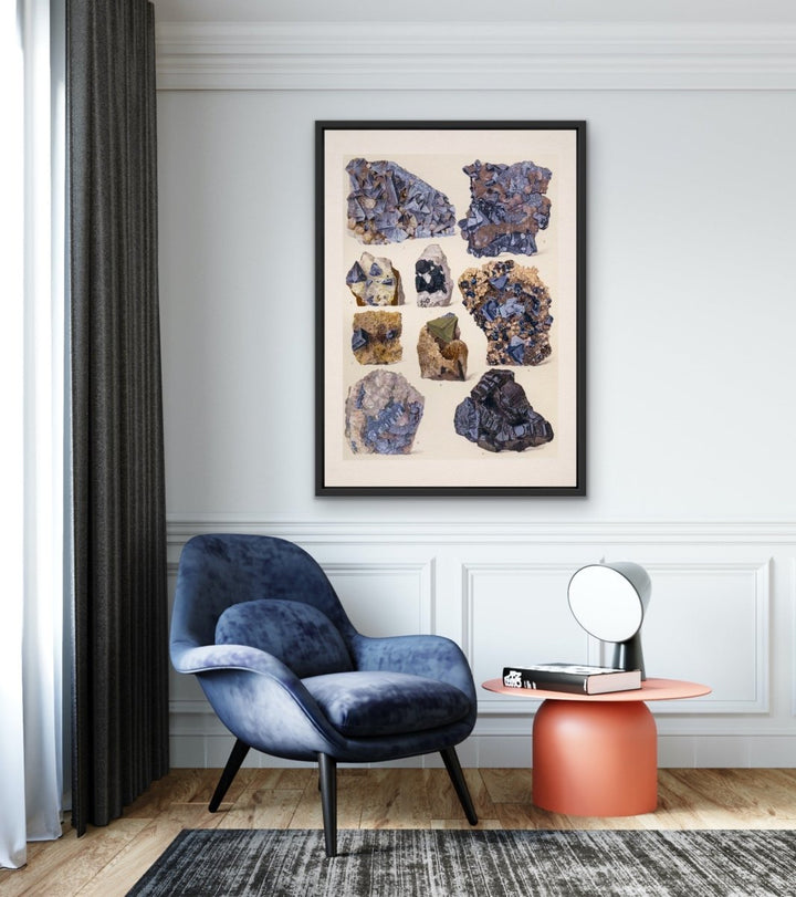 Crystal Identification Chart 28 - Stretched Canvas or Wall Art Print - I Heart Wall Art - Poster Print, Canvas Print or Framed Art Print