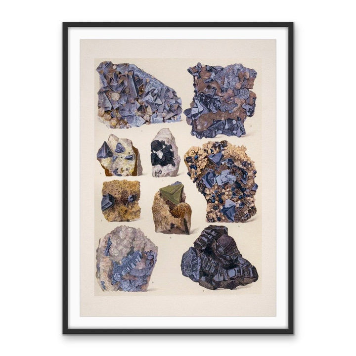 Crystal Identification Chart 28 - Stretched Canvas or Wall Art Print - I Heart Wall Art - Poster Print, Canvas Print or Framed Art Print