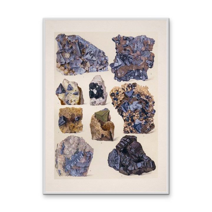 Crystal Identification Chart 28 - Stretched Canvas or Wall Art Print - I Heart Wall Art - Poster Print, Canvas Print or Framed Art Print