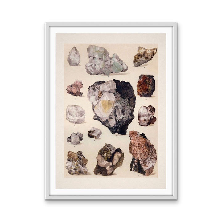Crystal Identification Chart 4 - Stretched Canvas or Wall Art Print - I Heart Wall Art - Poster Print, Canvas Print or Framed Art Print