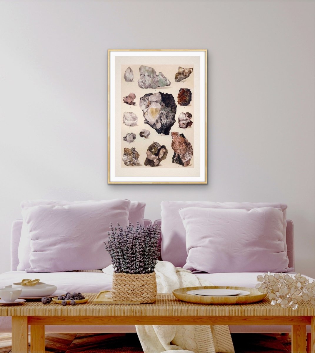 Crystal Identification Chart 4 - Stretched Canvas or Wall Art Print - I Heart Wall Art - Poster Print, Canvas Print or Framed Art Print