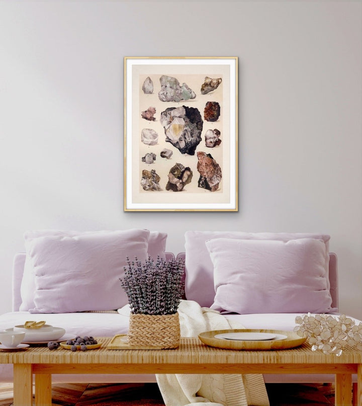 Crystal Identification Chart 4 - Stretched Canvas or Wall Art Print - I Heart Wall Art - Poster Print, Canvas Print or Framed Art Print