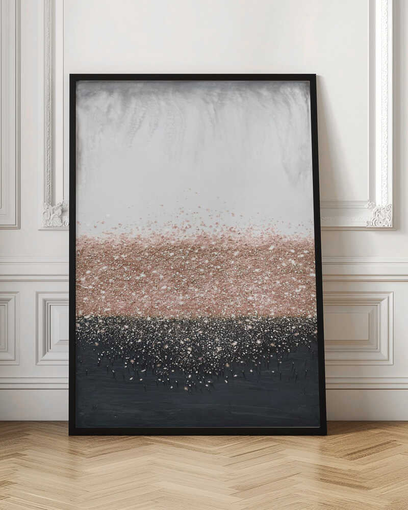 Crystal Rain Dusty Rose - Stretched Canvas, Poster or Fine Art Print - I Heart Wall Art - Poster Print, Canvas Print or Framed Art Print