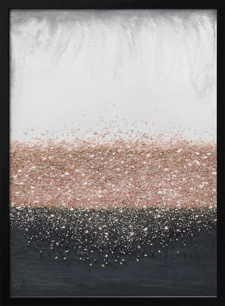 Crystal Rain Dusty Rose - Stretched Canvas, Poster or Fine Art Print - I Heart Wall Art - Poster Print, Canvas Print or Framed Art Print