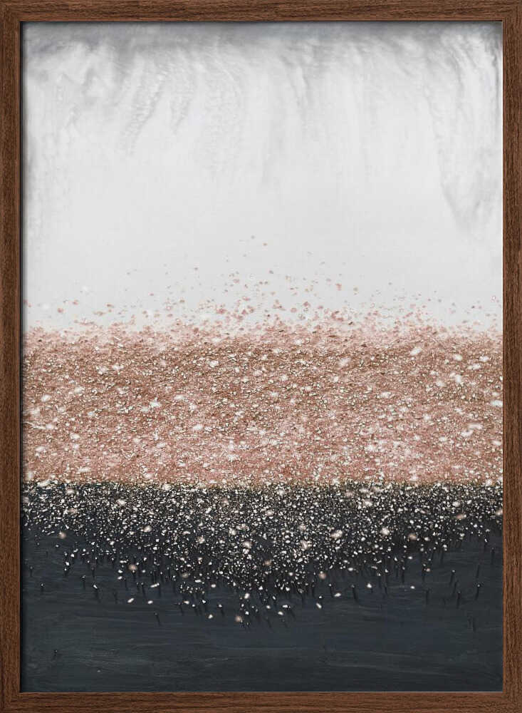 Crystal Rain Dusty Rose - Stretched Canvas, Poster or Fine Art Print - I Heart Wall Art - Poster Print, Canvas Print or Framed Art Print